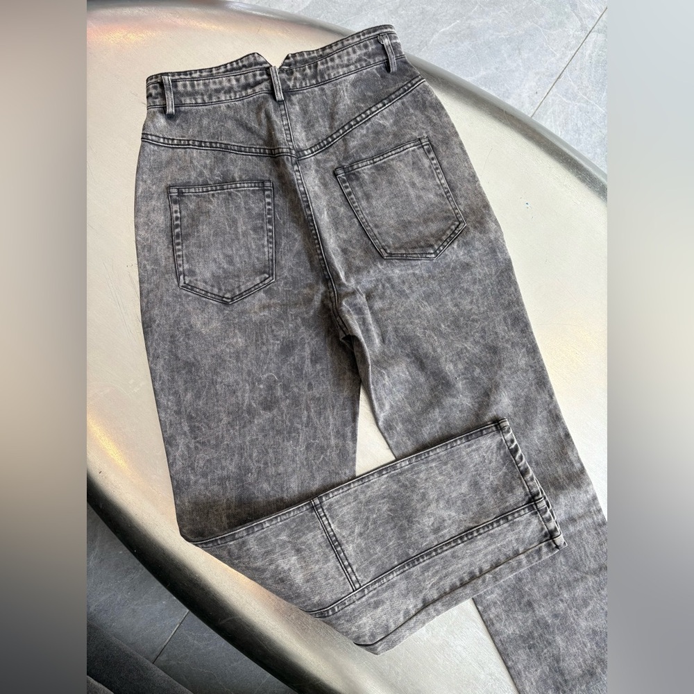 Étoile Isabel Marant Gray Henoya Acid-wash High Rise Slim Jeans US 27 - Picture 3 of 15